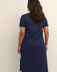 Caline Dress Marine Blauw