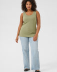 Carina Tank Top Oil Green