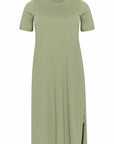 Caline Dress Oil Green