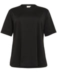 Jenna Slit Tshirt Black
