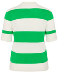 Lizzy Polo Knit Green stripes