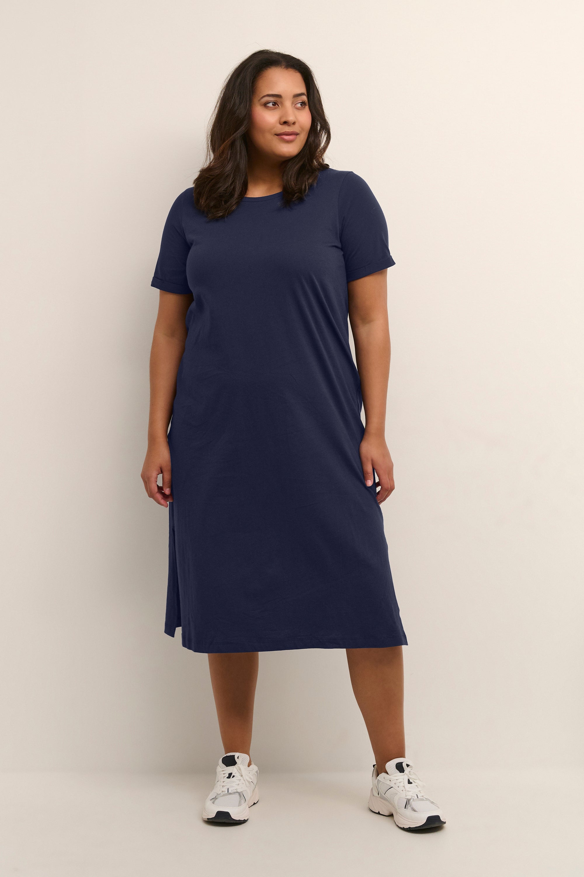 Caline Dress Marine Blauw
