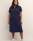 Caline Dress Marine Blauw