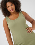 Carina Tank Top Oil Green