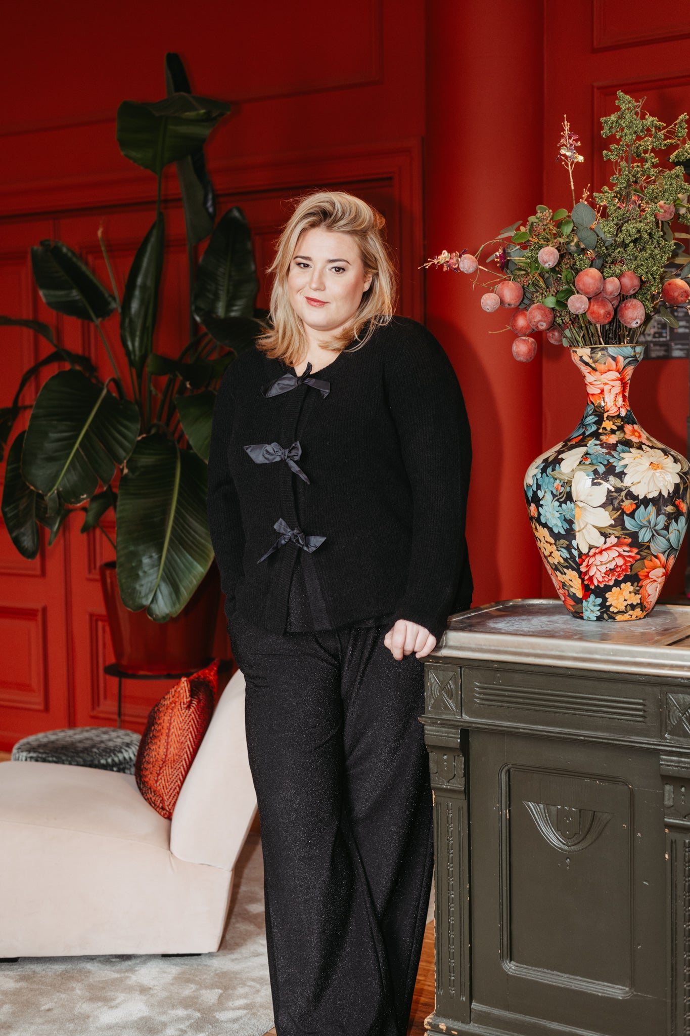 Maia Knit Cardigan Black